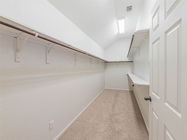 2009 Tillman Dr, Cedar Park, TX 78613 - walk in closet featuring carpet floors and vaulted ceiling