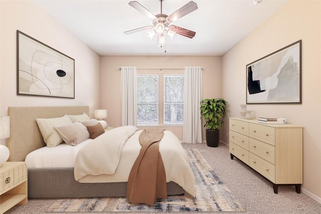 2009 Tillman Dr, Cedar Park, TX 78613 - bedroom featuring light colored carpet and a ceiling fan