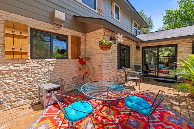 view of patio / terrace featuring a deck