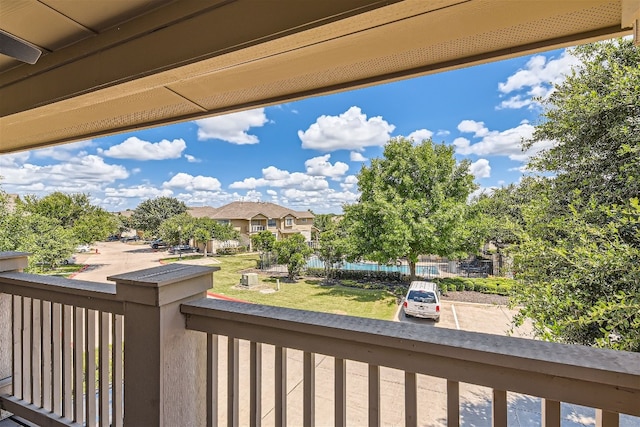view of balcony