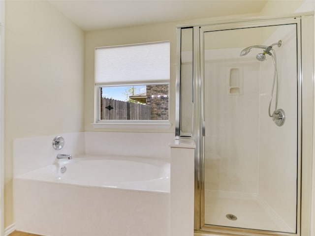 402 Washington Square Dr, Leander, TX 78641 - bathroom with a stall shower and a bath