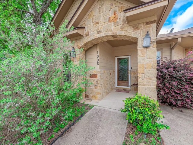 1008 Laurel Oak Cir, Marble Falls, TX 78654 - view of exterior entry featuring stone siding