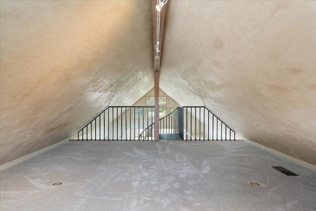 24736 Travis Lakeside Cv, Spicewood, TX 78669 - additional living space featuring carpet flooring and lofted ceiling