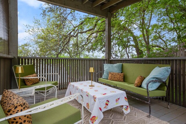 2007 Alameda Dr, Austin, TX 78704 - view of patio with outdoor lounge area