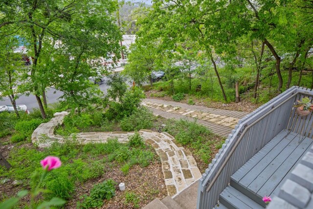 2007 Alameda Dr, Austin, TX 78704 - view of yard featuring a wooden deck