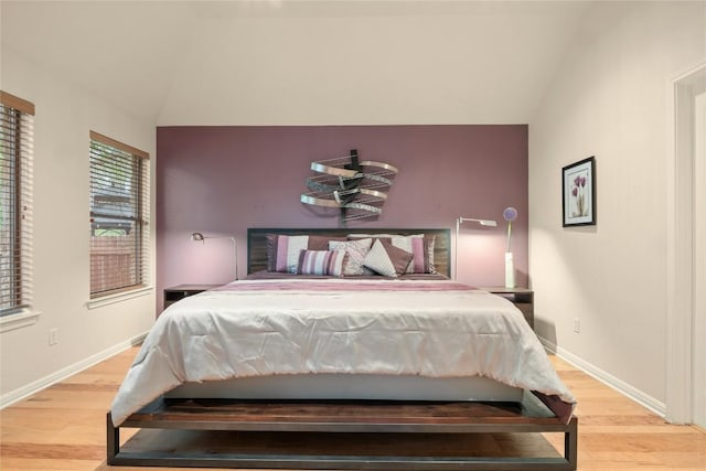 2009 Manada Trl, Cedar Park, TX 78641 - bedroom featuring lofted ceiling and light wood-type flooring