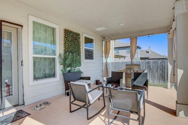 285 Kat Garnet Dr, Kyle, TX 78640 - view of patio / terrace with area for grilling and an outdoor living space