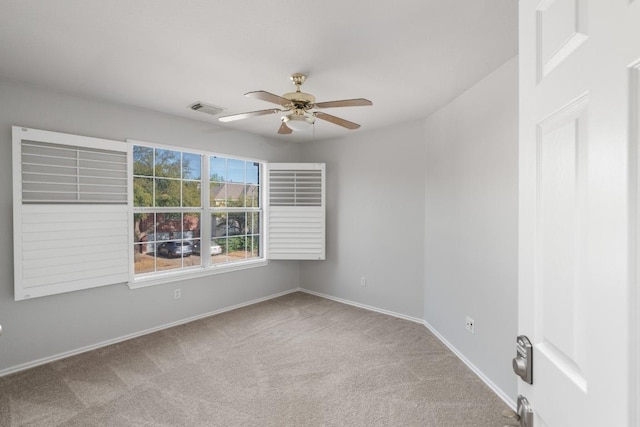 8613 Columbia Falls Dr, Round Rock, TX 78681 - carpeted spare room with ceiling fan and baseboards