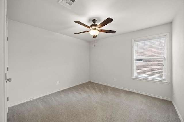 2832 Mission Tejas Dr, Pflugerville, TX 78660 - carpeted empty room featuring a ceiling fan and baseboards