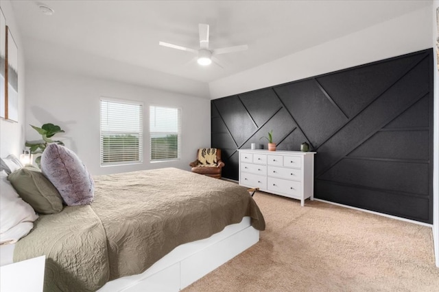249 Calgary Ln, San Marcos, TX 78666 - bedroom featuring carpet flooring and a ceiling fan