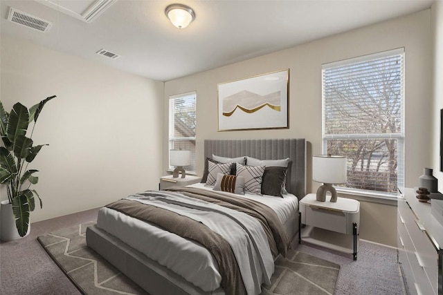 7709 Menchaca Rd Unit 35, Austin, TX 78745 - carpeted bedroom with attic access