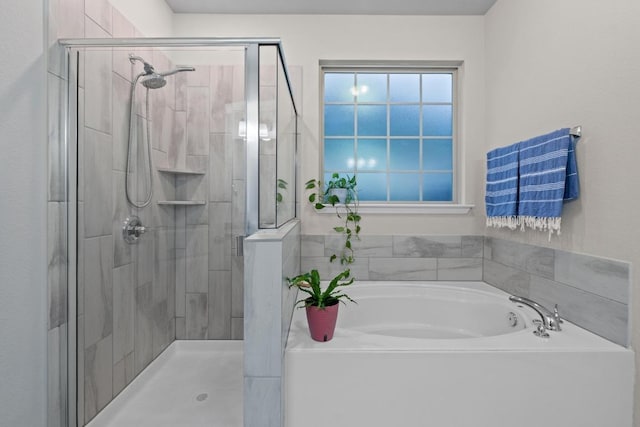 1806 Ashburn Dr, Temple, TX 76502 - bathroom featuring a garden tub and a stall shower