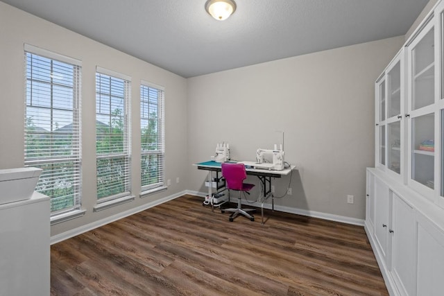 1806 Ashburn Dr, Temple, TX 76502 - office space featuring baseboards and wood finished floors