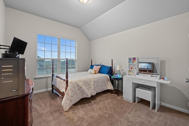 1806 Ashburn Dr, Temple, TX 76502 - bedroom with carpet floors and lofted ceiling