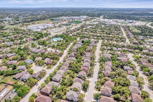 drone / aerial view with a residential view
