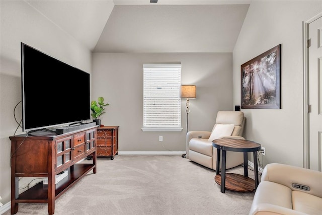 3925 Good Night Trl, Leander, TX 78641 - sitting room featuring lofted ceiling and light colored carpet