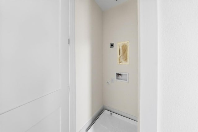 3306 Larry Ln Unit B, Austin, TX 78722 - laundry area featuring electric dryer hookup and hookup for a washing machine