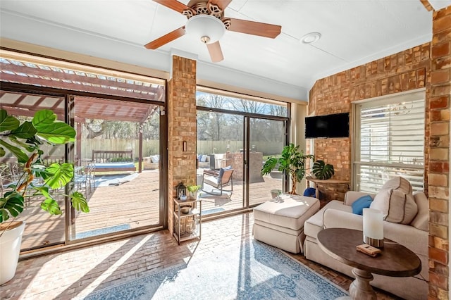 3028 Indigo Trl, Round Rock, TX 78665 - view of sunroom