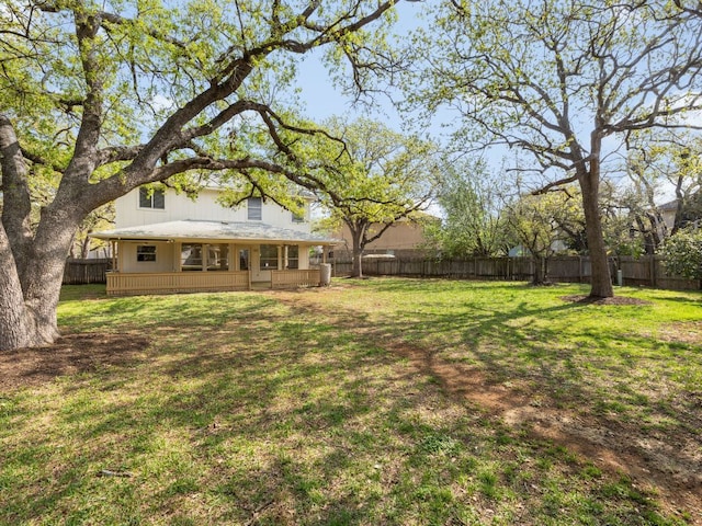 8001 Rimini Trl, Austin, TX 78729 - view of yard with a porch