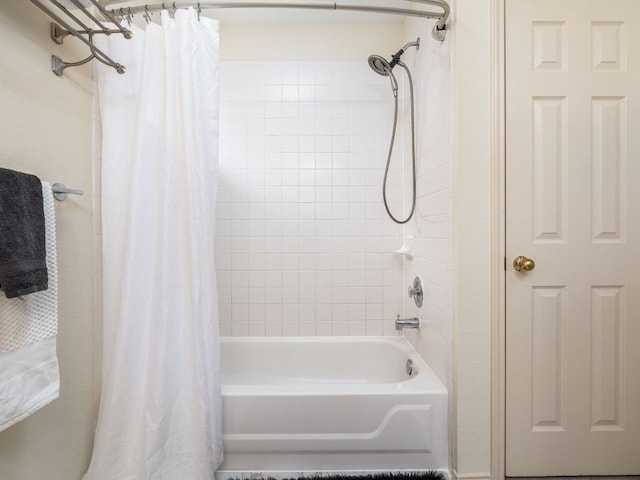 8001 Rimini Trl, Austin, TX 78729 - bathroom featuring shower / bath combo