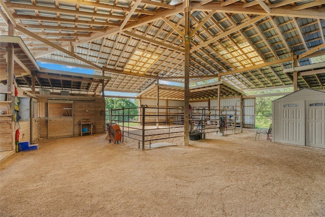 view of stable