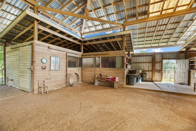 view of horse barn