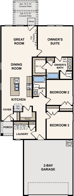 236 Hidalgo Ln, Elgin, TX 78621 - floor plan / room layout