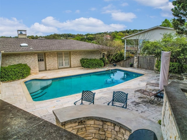 105 Capri, Lakeway, TX 78734 - view of pool featuring french doors and a patio area