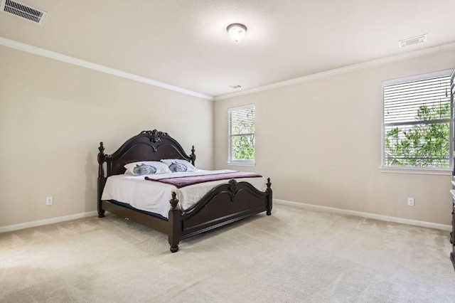 2920 Agave Loop, Round Rock, TX 78681 - bedroom with ornamental molding, multiple windows, and light colored carpet