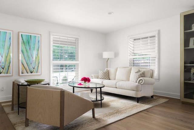 2517 Exposition Blvd, Austin, TX 78703 - living room with wood finished floors and baseboards