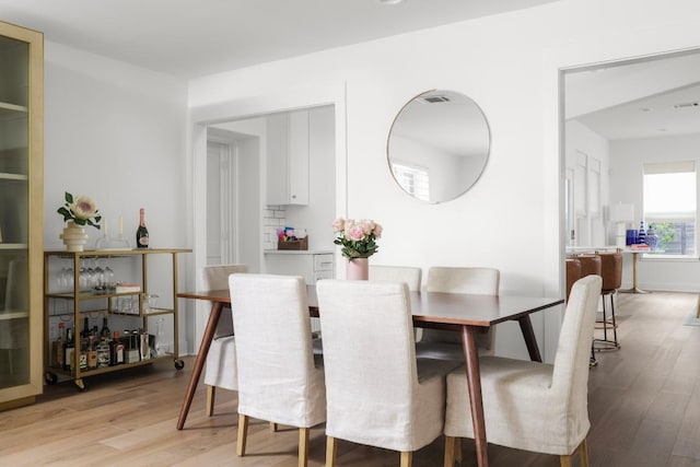 2517 Exposition Blvd, Austin, TX 78703 - dining space featuring light wood finished floors