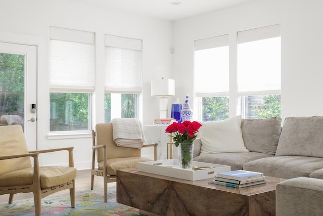 2517 Exposition Blvd, Austin, TX 78703 - living area with healthy amount of natural light and wood finished floors
