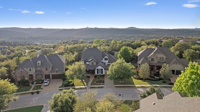 436 Santaluz Path, Austin, TX 78732 - aerial view of residential area featuring a mountain backdrop