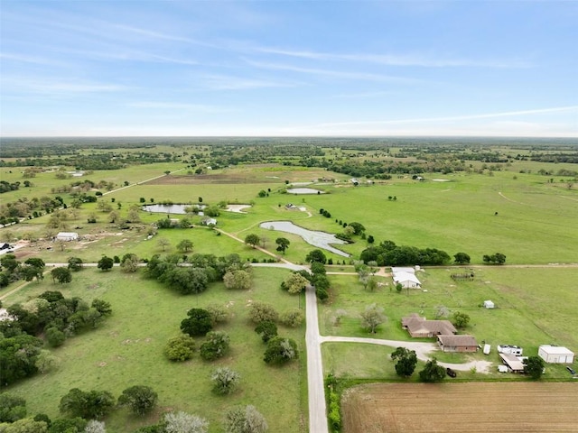 1234 County Road 135, Lincoln, TX 78948 - aerial overview of property's location featuring rural landscape