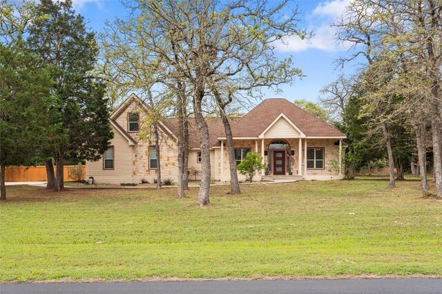 330 Arbors Cir, Elgin, TX 78621 - view of front of house with stone siding