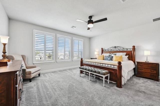 113 Cibolo Creek Loop, Bastrop, TX 78602 - bedroom with carpet flooring and a ceiling fan