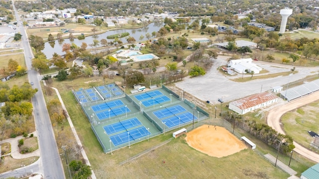 904 Fisher St, Taylor, TX 76574 - aerial view of property's location with a large body of water