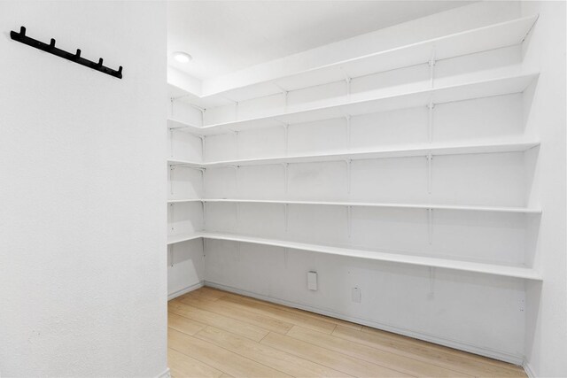 view of storage area
