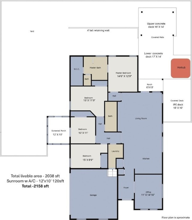 20700 Deep Crk, Lago Vista, TX 78645 - room layout