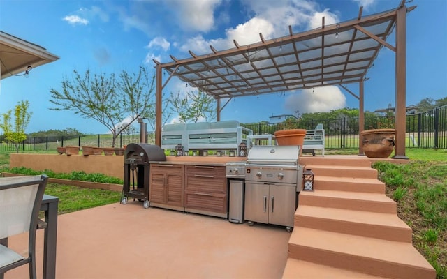 20700 Deep Crk, Lago Vista, TX 78645 - view of patio / terrace with a pergola
