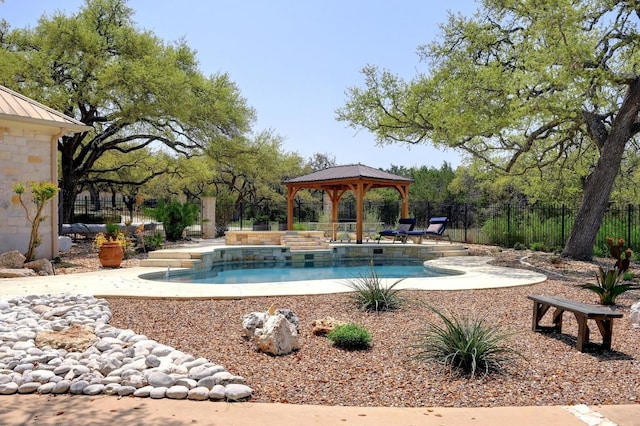 290 Trailmaster Cir, Driftwood, TX 78619 - view of pool featuring a gazebo
