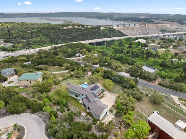 4004 Cloudy Ridge Rd, Austin, TX 78734 - drone / aerial view of a large body of water and a notable bridge