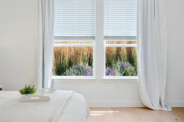 interior space with baseboards