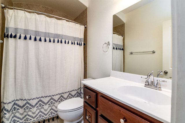 6108 Whipple Way, Austin, TX 78745 - bathroom featuring vanity and curtained shower