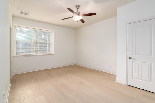 6108 Whipple Way, Austin, TX 78745 - unfurnished room featuring ceiling fan and light wood finished floors