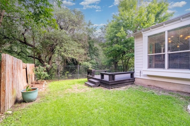 6108 Whipple Way, Austin, TX 78745 - fenced backyard with a deck