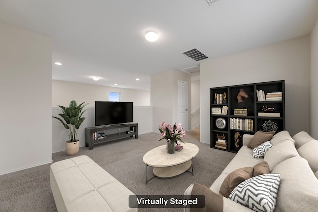 3603 Canaan Matthew Dr, Austin, TX 78725 - living room with carpet floors and recessed lighting