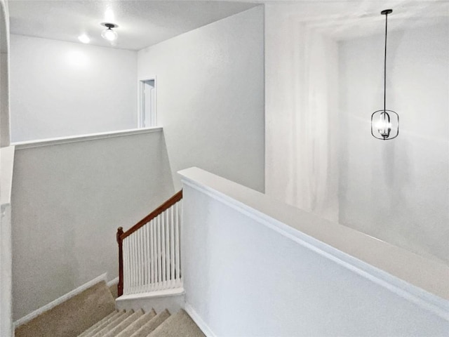 19500 Morgana Dr, Pflugerville, TX 78660 - staircase with carpet floors and baseboards