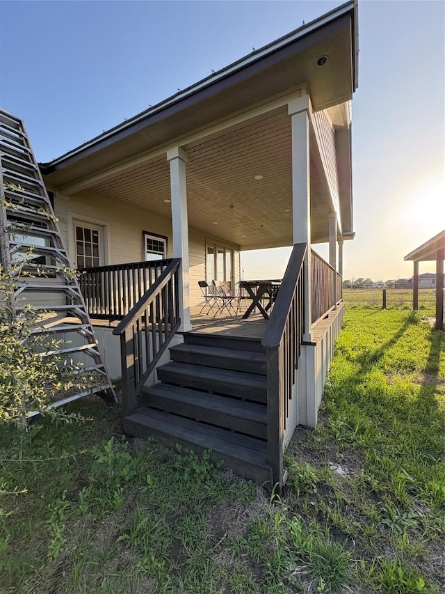 581 County Road 462, Elgin, TX 78621 - exterior space with a porch