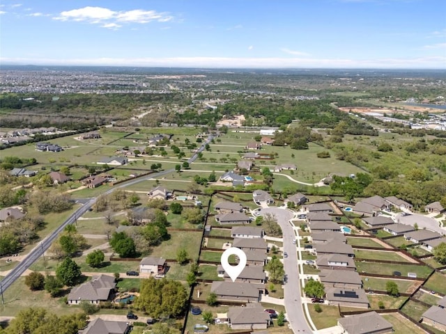 4104 Porter Farm Rd, Georgetown, TX 78628 - drone / aerial view featuring a residential view
